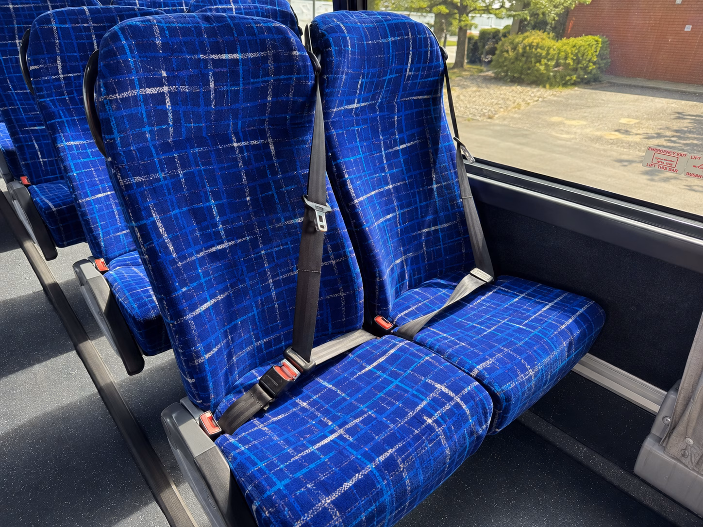 new york city charter bus interior