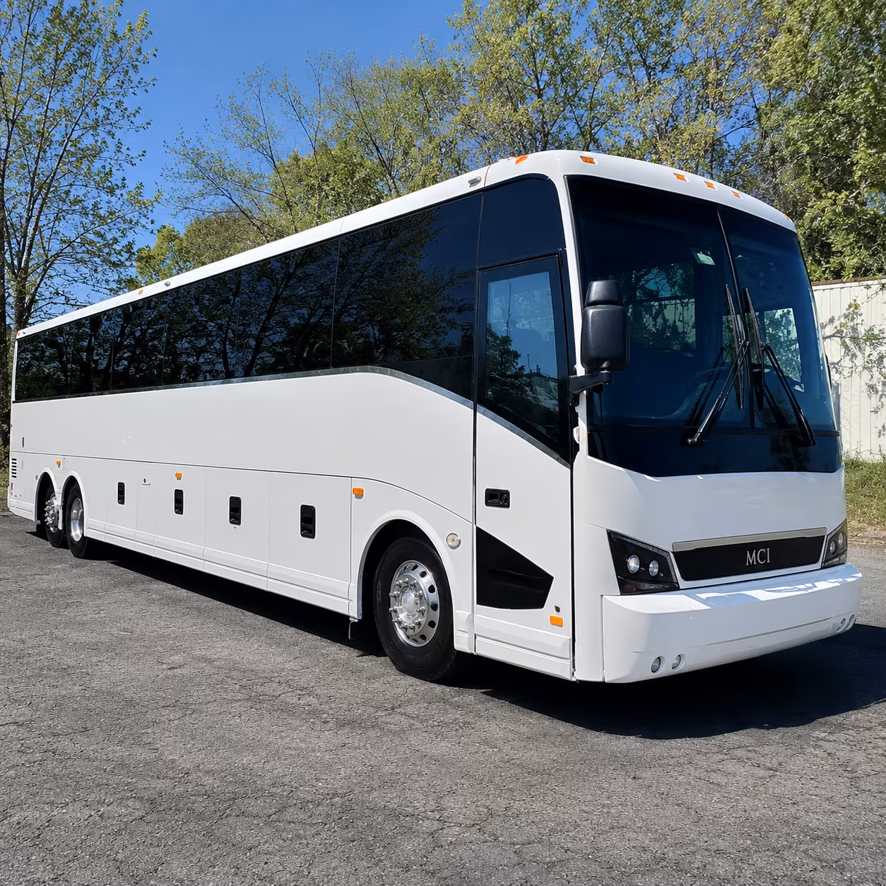 new york city charter bus rental exterior