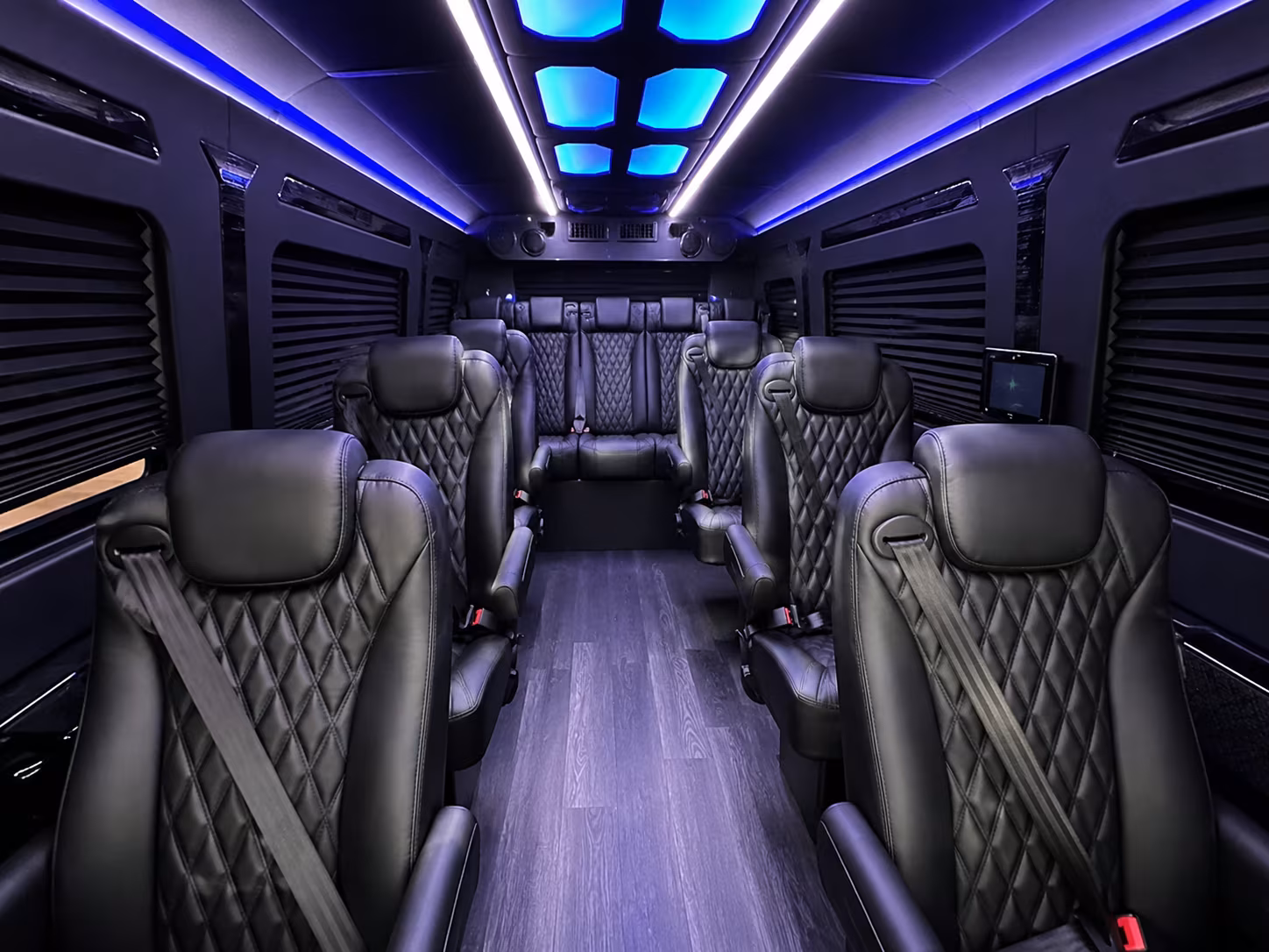 new york city wedding transportation onboard seating